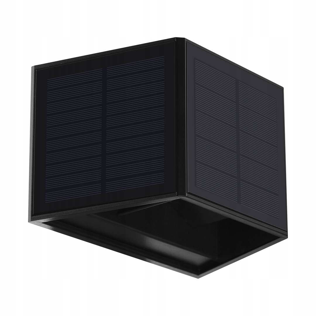 Solárna lampa SuperLED, čierna, 9,8 cm, 1 ks.